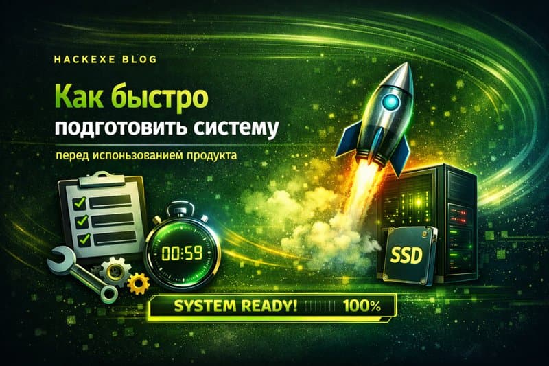 Как быстро подготовить систему перед использованием продукта