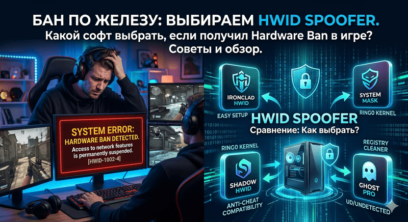 Какой Hwid Spoofer выбрать, если получил бан по железу ?