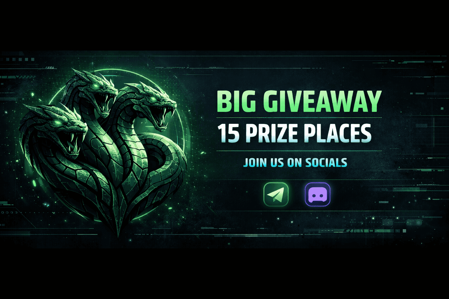 ⭐ Big giveaway of our products with 15 prize places!
