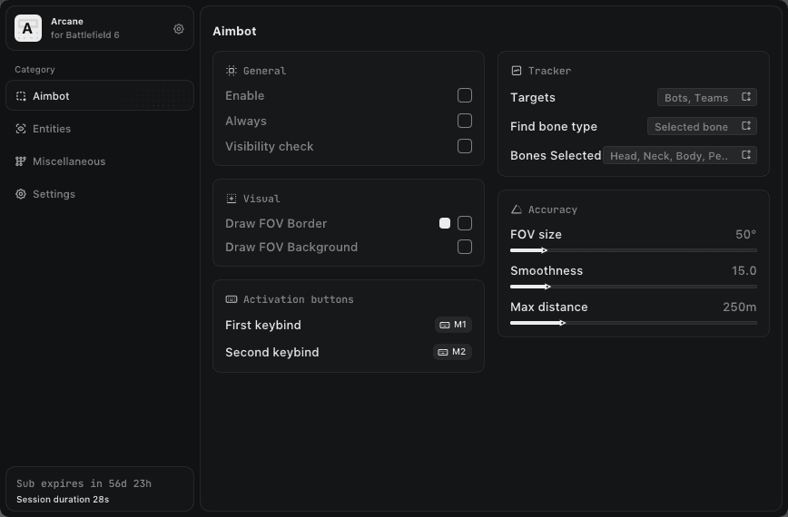 Arcane Cheat Battlefield 6 screenshot 2