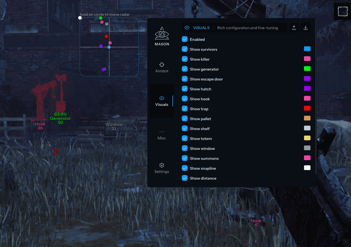 MASON Cheat DBD screenshot 1