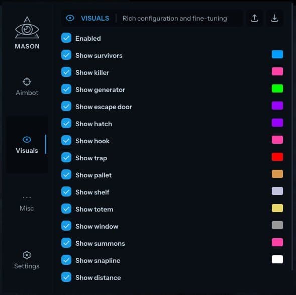 MASON Cheat DBD screenshot 4