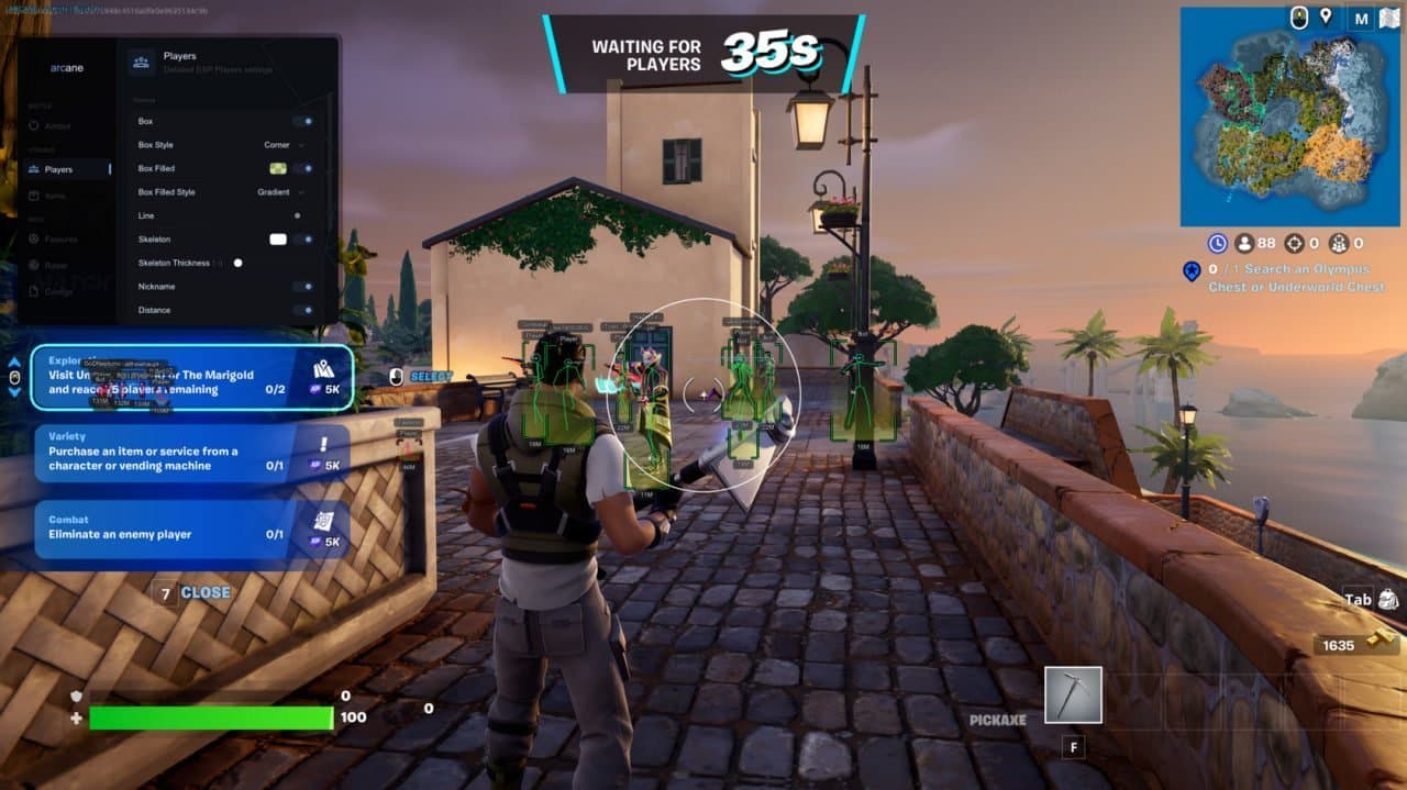 Arcane Cheat Fortnite screenshot 2