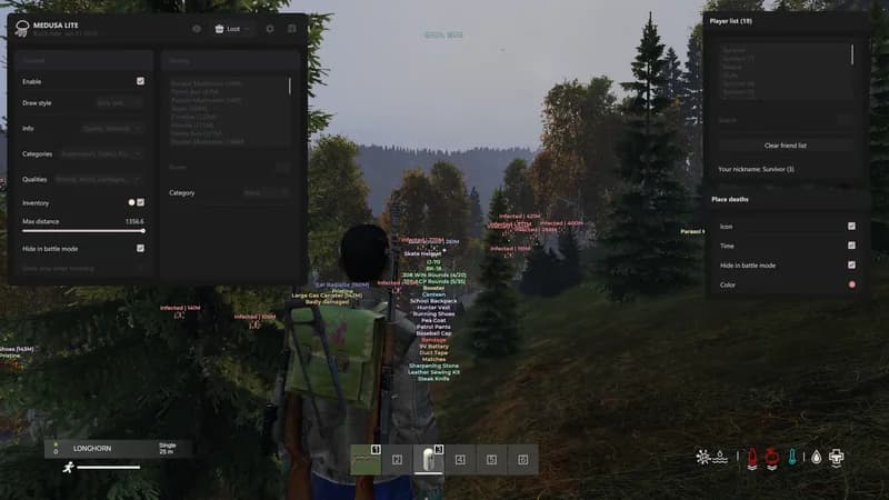 Medusa Lite Cheat - Dayz screenshot 3