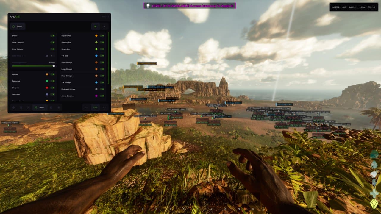 Arcane Cheat  ARK: Survival Ascended screenshot 1