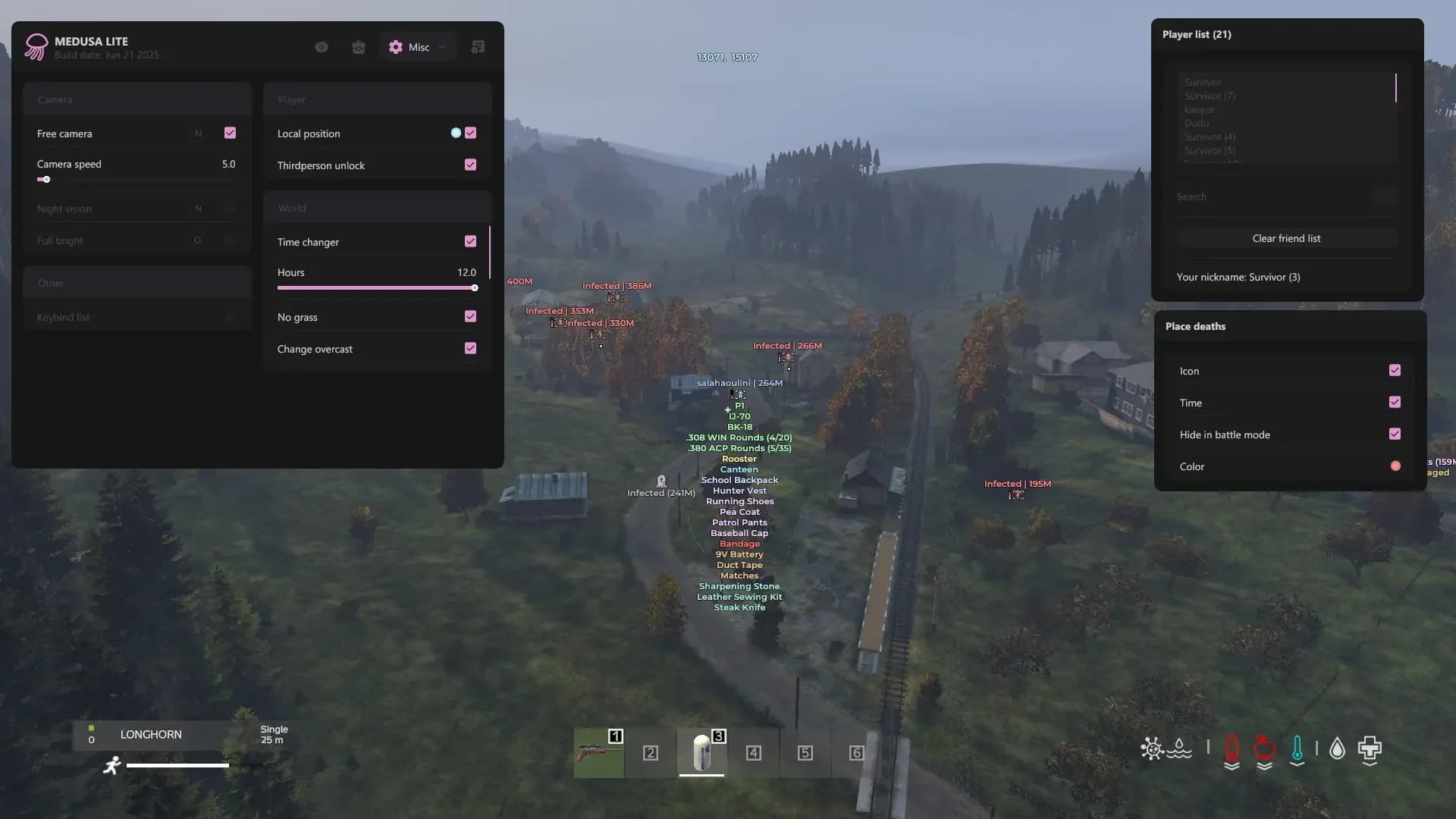 Medusa Lite Cheat - Dayz screenshot 1