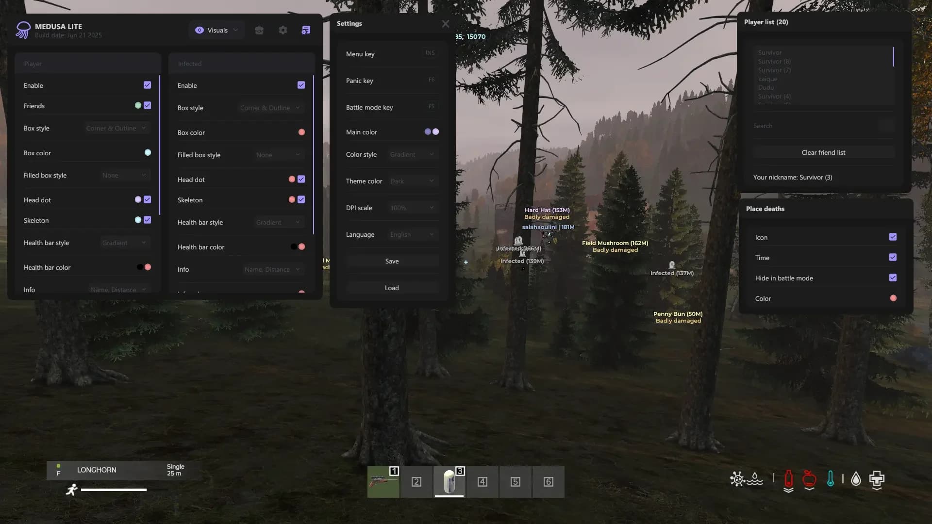 Medusa Lite Cheat - Dayz screenshot 2