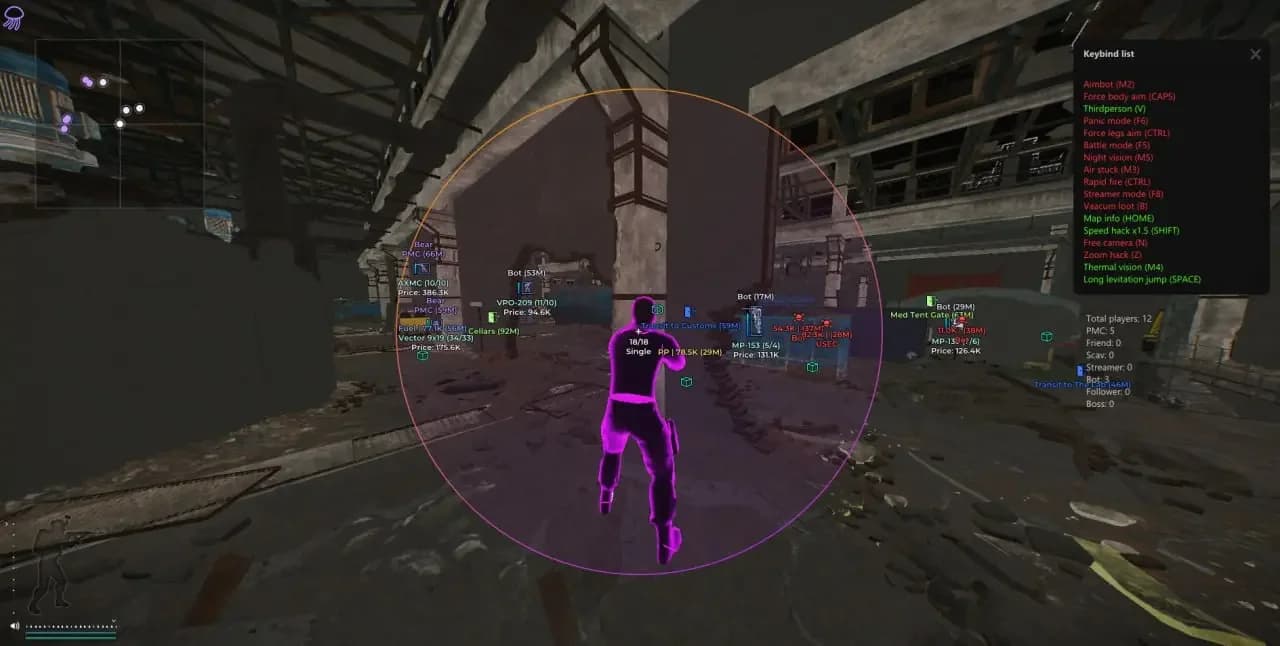 Medusa Cheat Full -  EFT screenshot 3