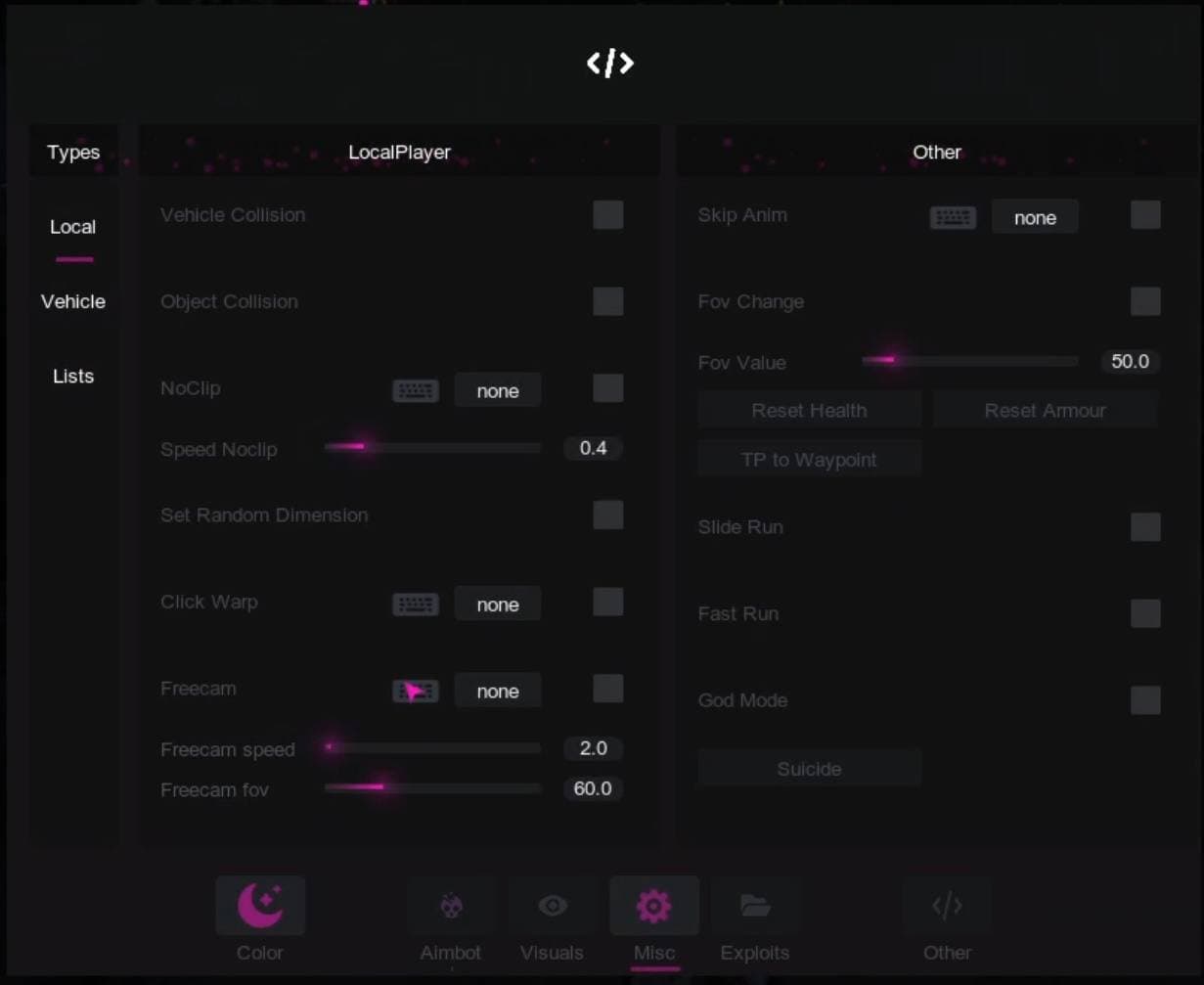 RET9 Cheat - GTA5 Majestik screenshot 2