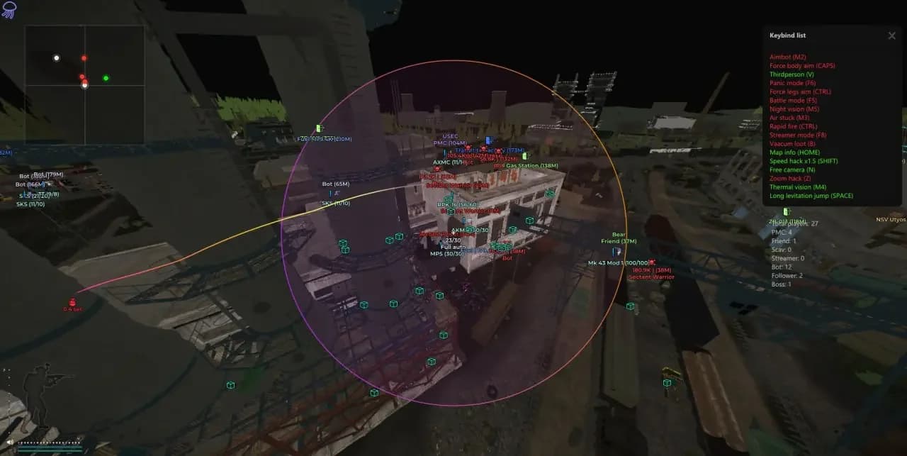 Medusa Cheat Full -  EFT screenshot 4